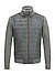 Steppjacke MSStanley, Mikrovelours Strick, rauchgrau - rauchgrau