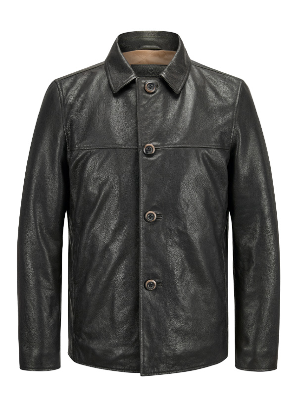 Lederjacke MSMarlon, Lammnappa, schwarz