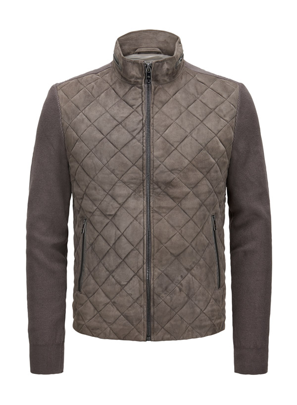 Hybrid Jacke MSPaxton, Ziegenvelours, grau