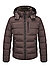 Steppjacke MSMike, Mikrofaser wasserabweisend, dunkelbraun - dunkelbraun