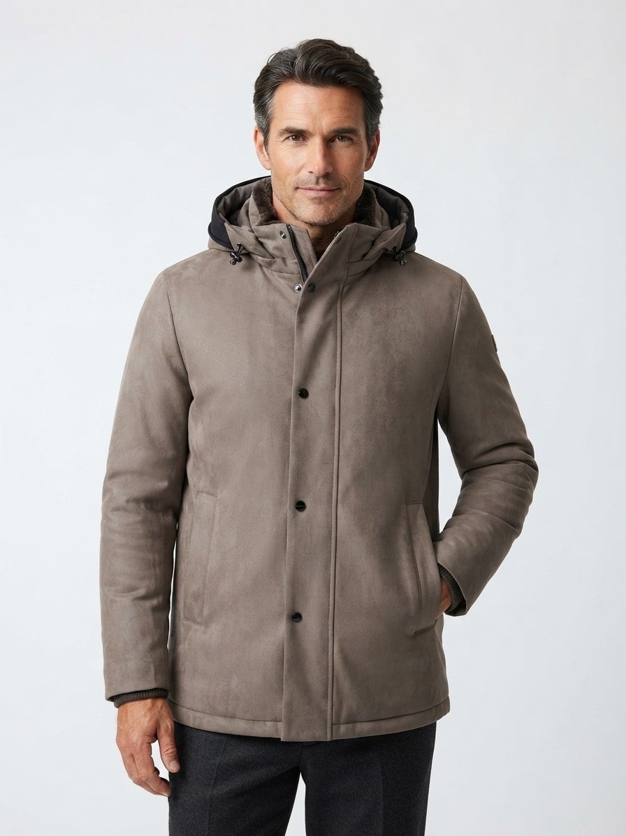 Jacke MSMelton, Mikrofaser, schlamm