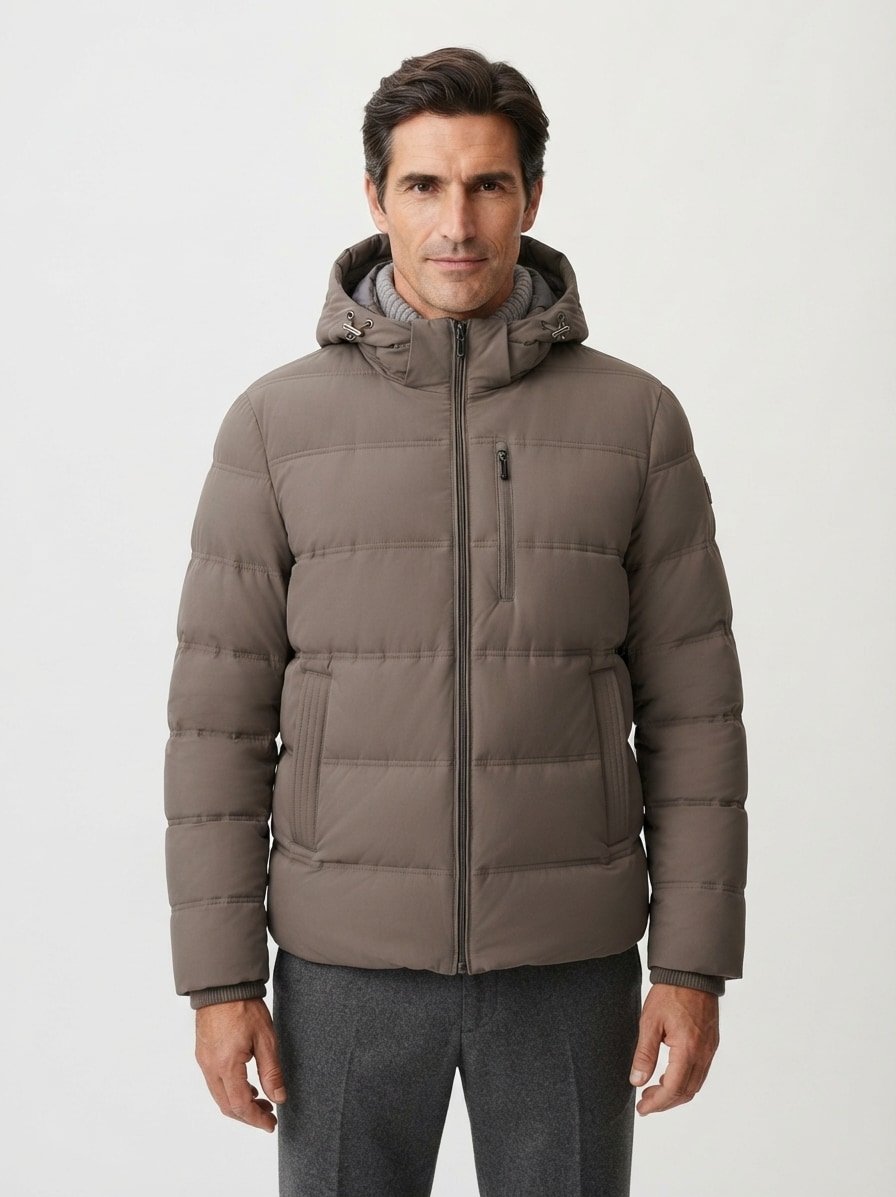 Steppjacke MSSileno, Mikrofaser-Stretch wasserabweisend, schlamm