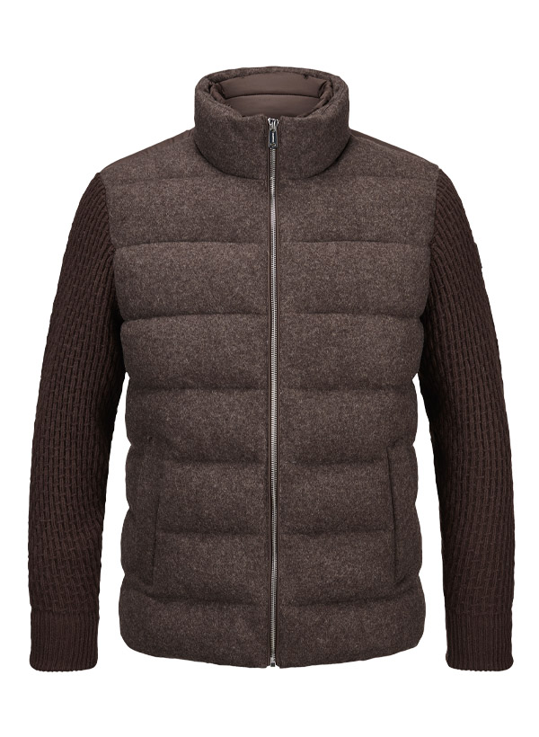 Hybrid Jacke MSChester, Wollmelange, dunkelbraun