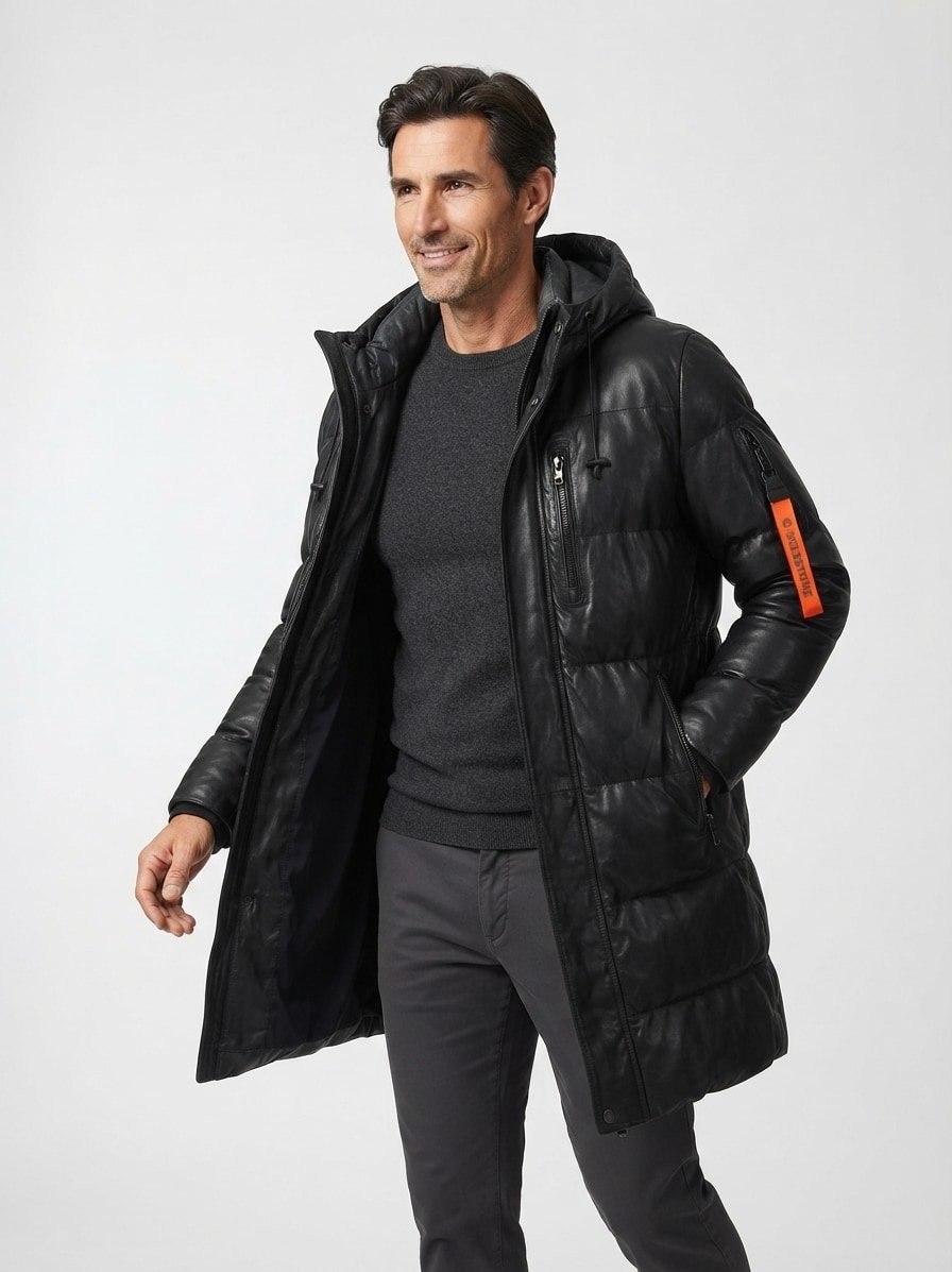 Kapuzenparka MSPiero, Lammnappa sorona®, schwarz