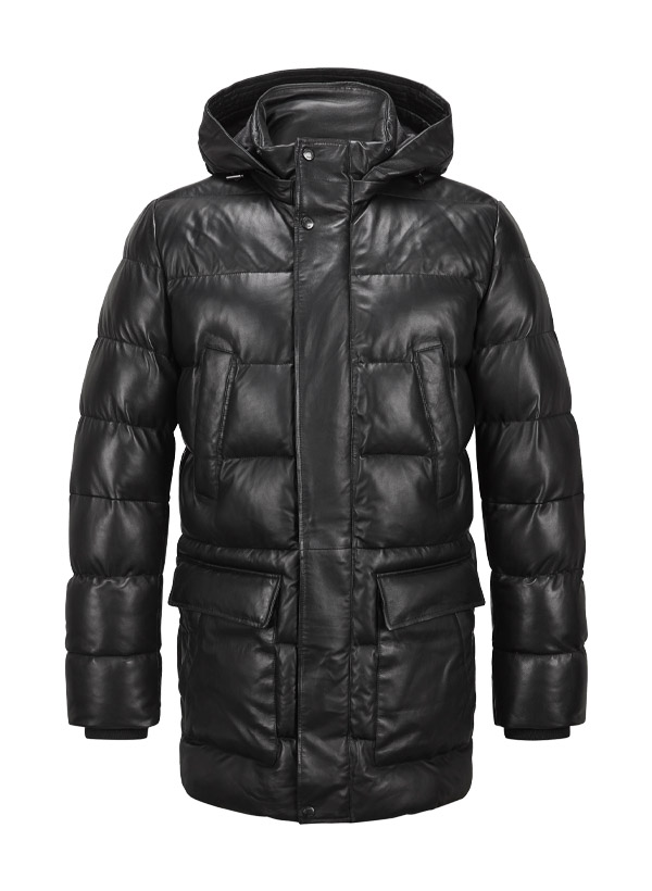 Lederparka MSPatricio, Lammnappa, schwarz
