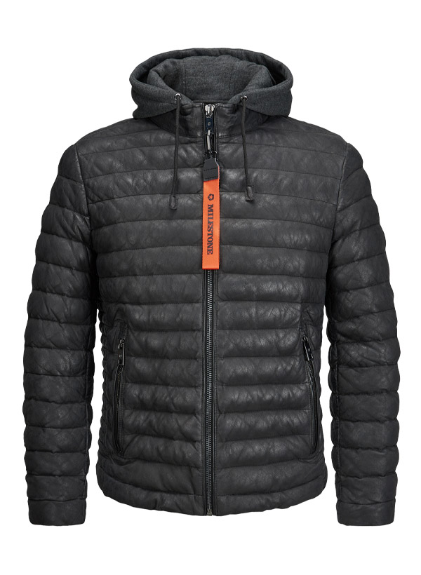 Lederjacke MSViano, Lammleder, schwarz