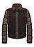 Hybrid-Jacke MSDexter, Ziegenvelours Mikrofaser, rotbraun - rotbraun