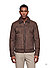 Lederjacke MSCamino, Ziegenvelours, schlamm - schlamm