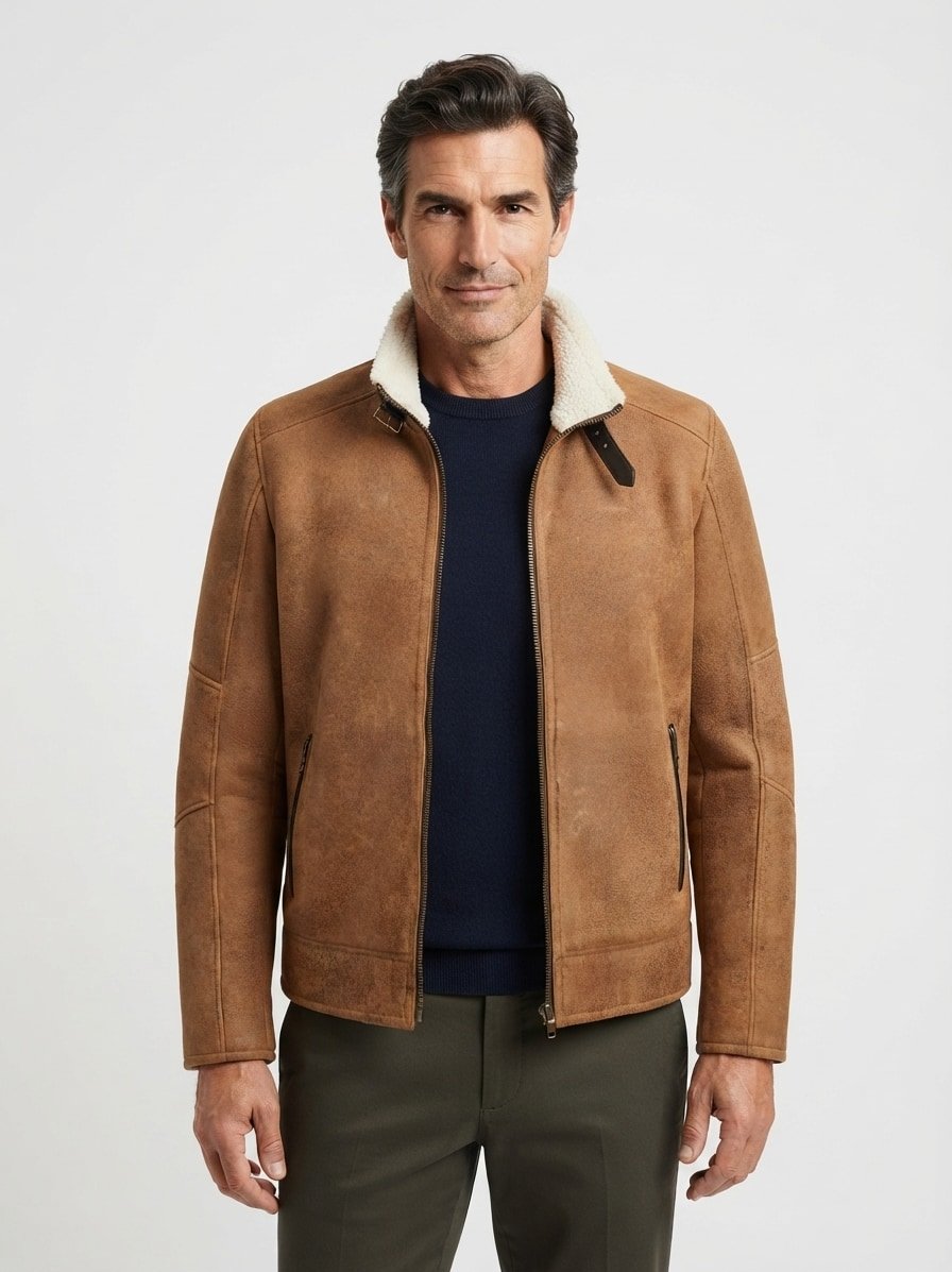 Lammfell-Jacke MSEmpoli, cognac