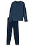Pyjama, Baumwoll-Jersey, admiral gestreift - admiral