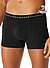 Trunks, Baumwoll-Stretch, schwarz - schwarz