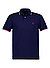 Polo-Shirt, Custom Slim Fit, Baumwoll-Piqué, navy - navy-rot