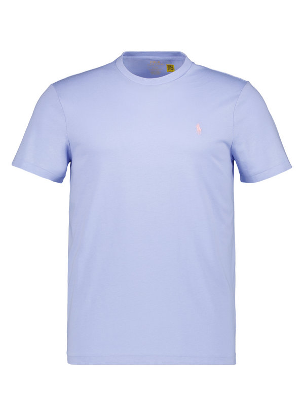 T-Shirt, Custom Slim Fit, Baumwolle, hellblau