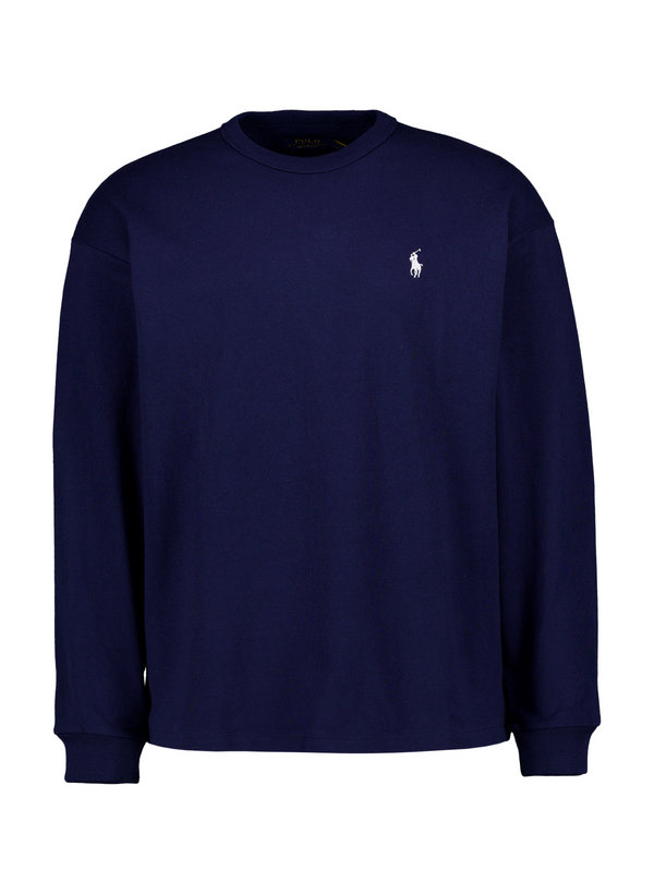Longsleeve, Relaxed Fit, Baumwolle, navy
