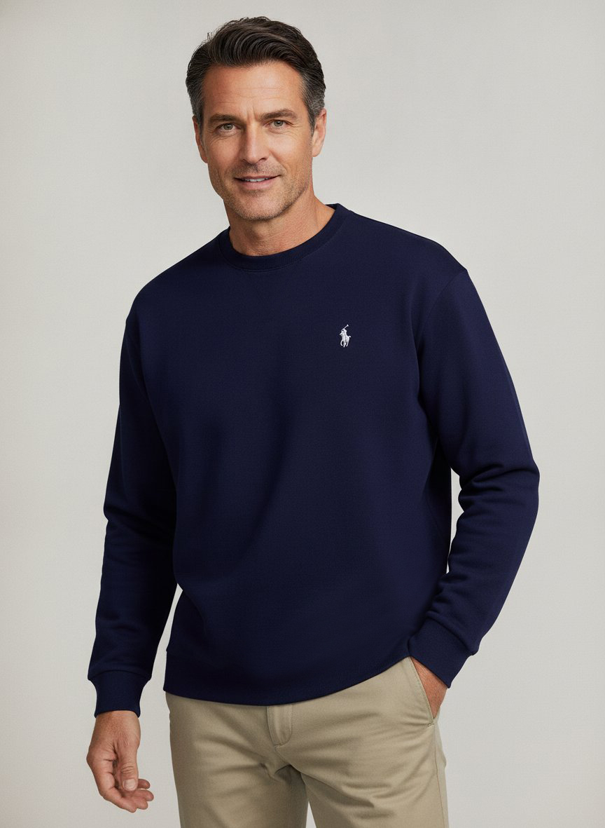 Longsleeve, Relaxed Fit, Baumwolle, navy