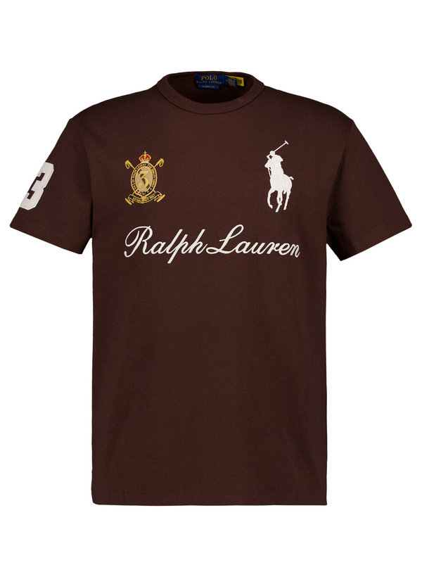 T-Shirt, Classic Fit, Baumwolle, braun