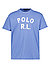 T-Shirt, Classic Fit, Baumwolle, blau - blau
