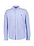 Hemd, Piqué, Button-Down, blau - blau