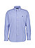 Hemd, Custom, Baumwoll-Stretch,  Button-Down, blau gestreift - blau-weiß