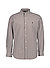 Hemd, Custom, Baumwoll-Stretch,  Button-Down, braun gestreift - braun-weiß