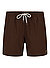 Badeshorts, Mikrofaser-Stretch, braun - braun