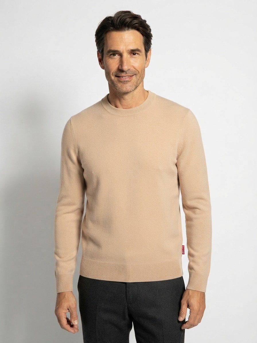 Pullover Laurelor, Wolle, hellbraun meliert