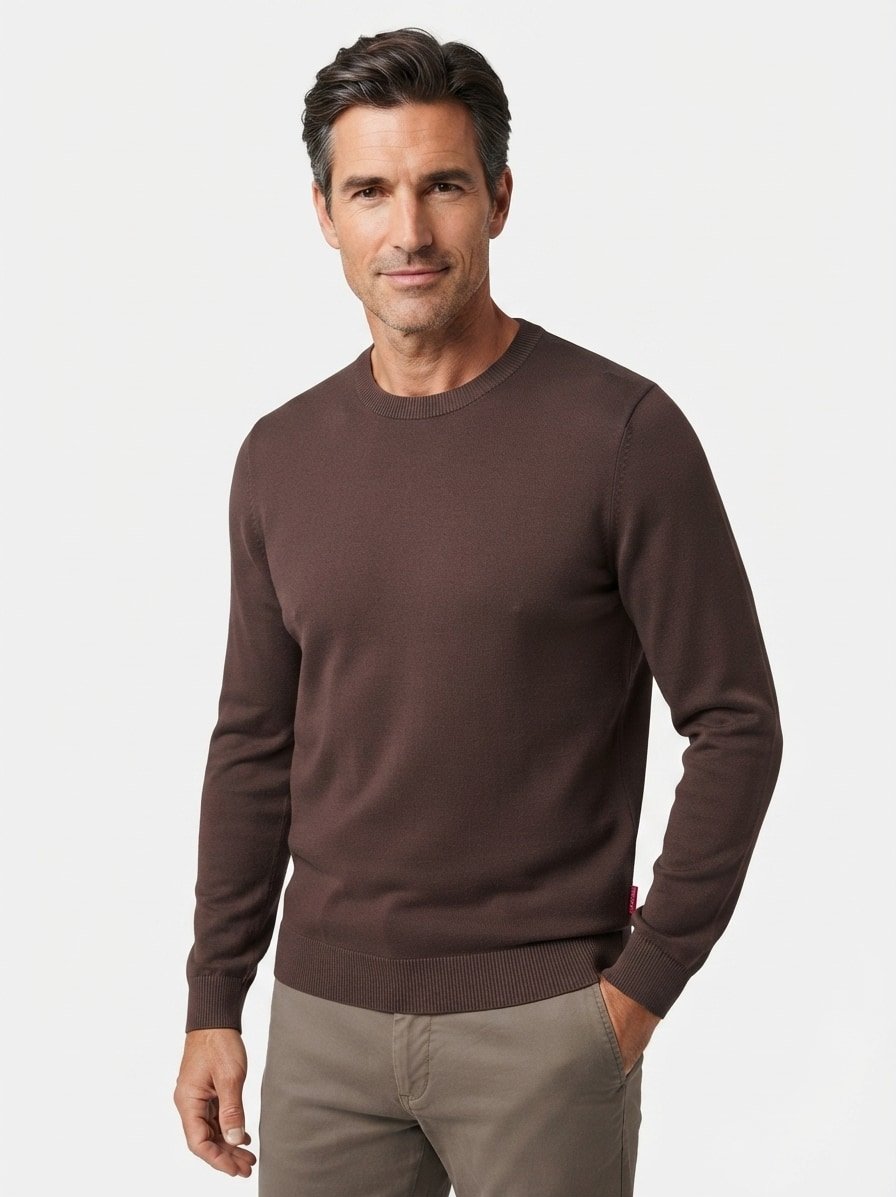 Pullover Pablor, Baumwolle, dunkelbraun