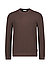 Pullover Peosius, Baumwolle, dunkelbraun strukturiert - dunkelbraun