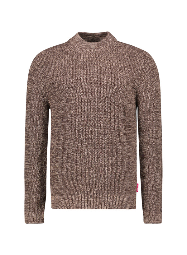 Pullover Orlissor, Baumwolle-Wolle, beige-braun meliert