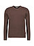 Pullover Chaspor, Baumwolle-Microfaser, dunkelbraun meliert - dunkelbraun