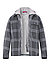 Overshirt, Mikrofaser, dunkelgrau kariert - dunkelgrau