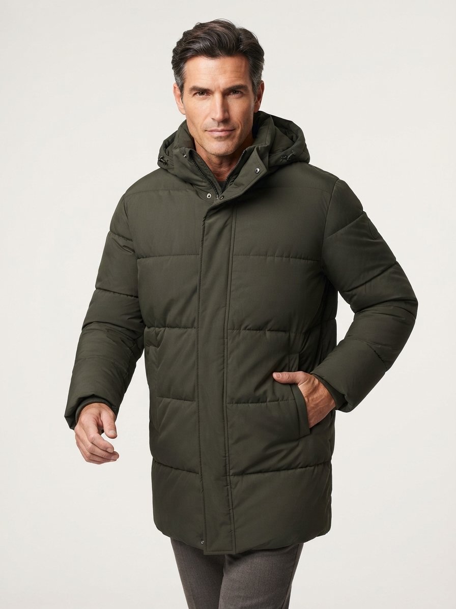 Parka Davies, Mikrofaser wasserabweisend, dunkelgrün