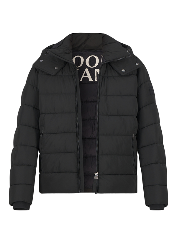 Steppjacke Joshas, Mikrofaser wasserabweisend, schwarz