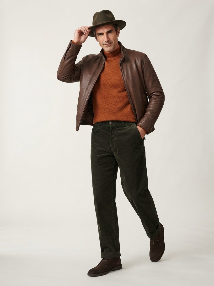 Bundfaltenhose, Regular Fit, Cord, dunkelgrün