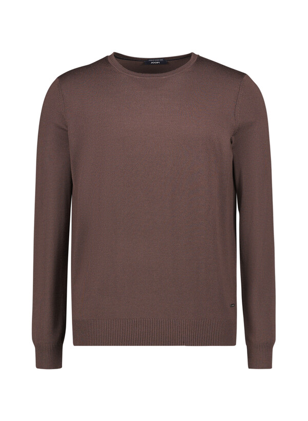 Pullover Denny, Merinowolle extrafein, dunkelbraun meliert