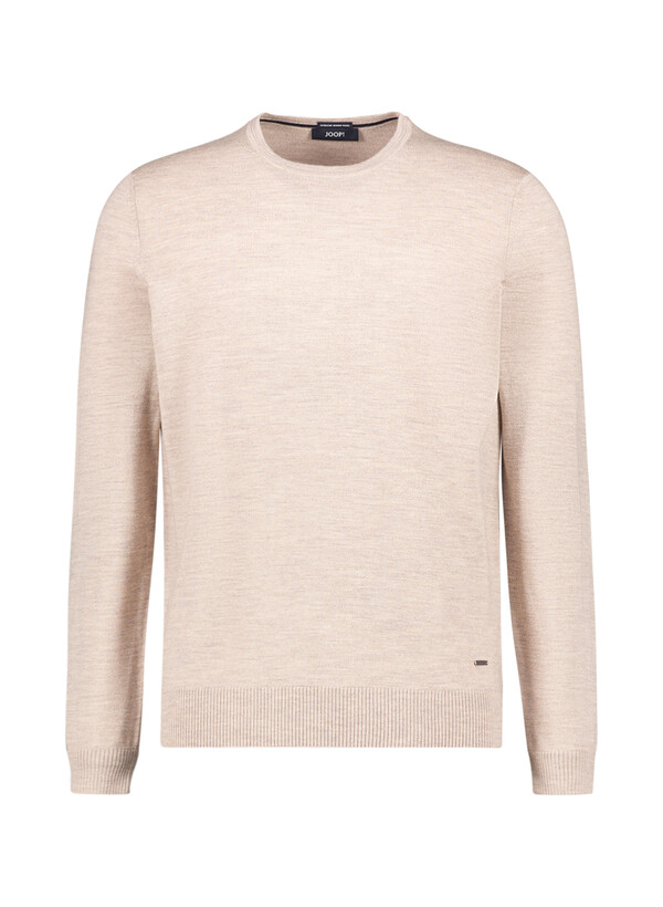Pullover Denny, Merinowolle extrafein, beige meliert