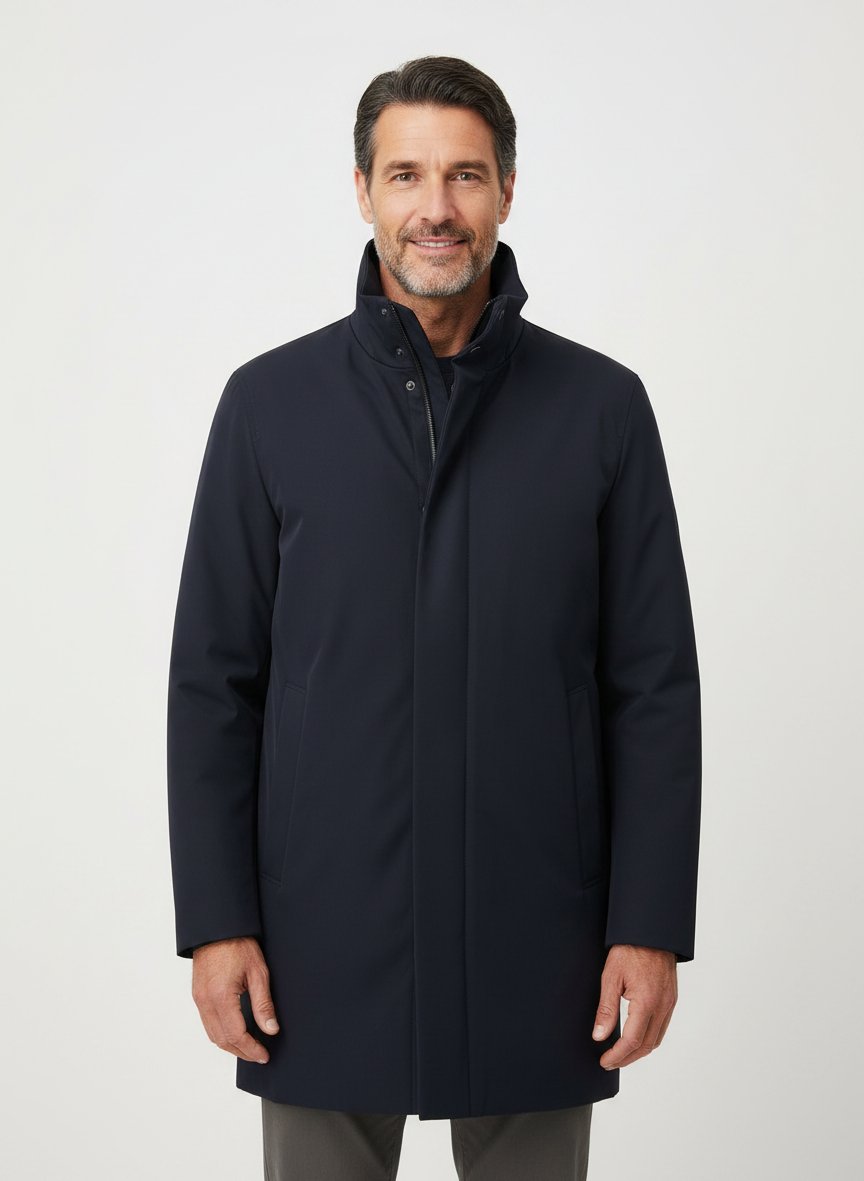 Parka Rodney, Mikrofaser wasserabweisend, dunkelblau