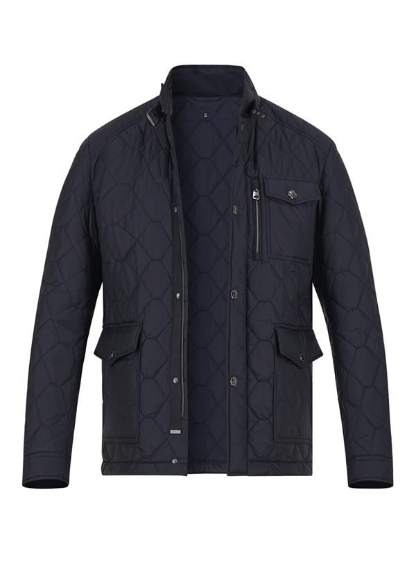 Steppjacke, Mikrofaser wasserabweisend, dunkelblau