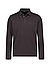 Polo-Shirt, Baumwoll-Jersey, schwarz - schwarz