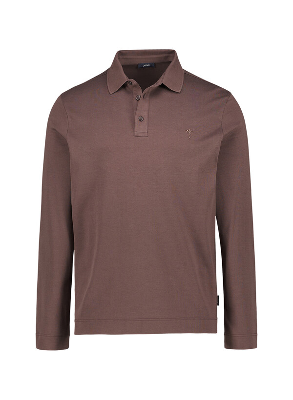 Polo-Shirt Perolo, Baumwoll-Jersey, dunkelbraun