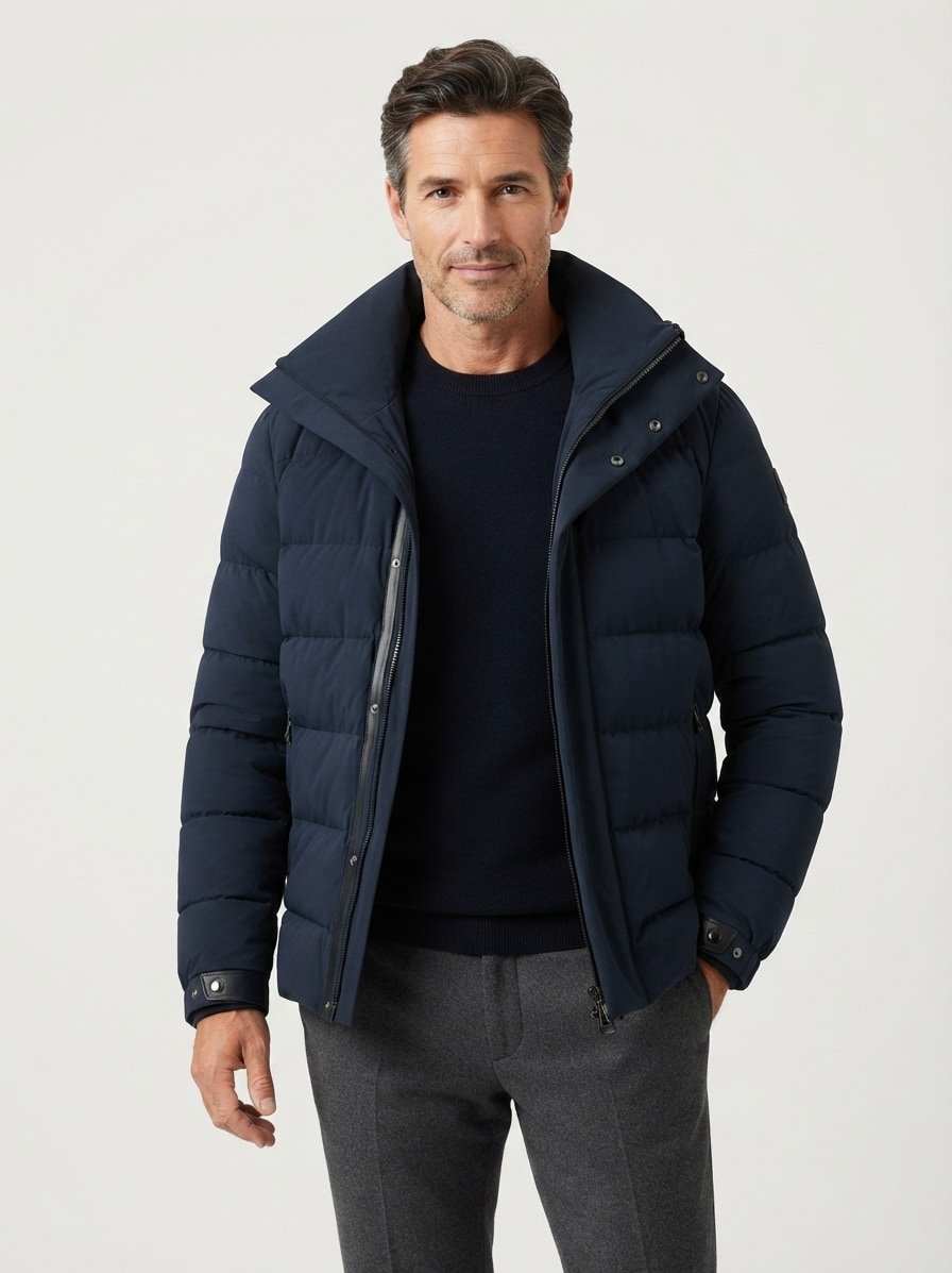 Steppjacke Donnar, Mikrofaser wasserabweisend, dunkelblau