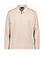 Zip-Polo Turvin, Baumwoll-Strick mercerisiert, beige strukturiert - beige