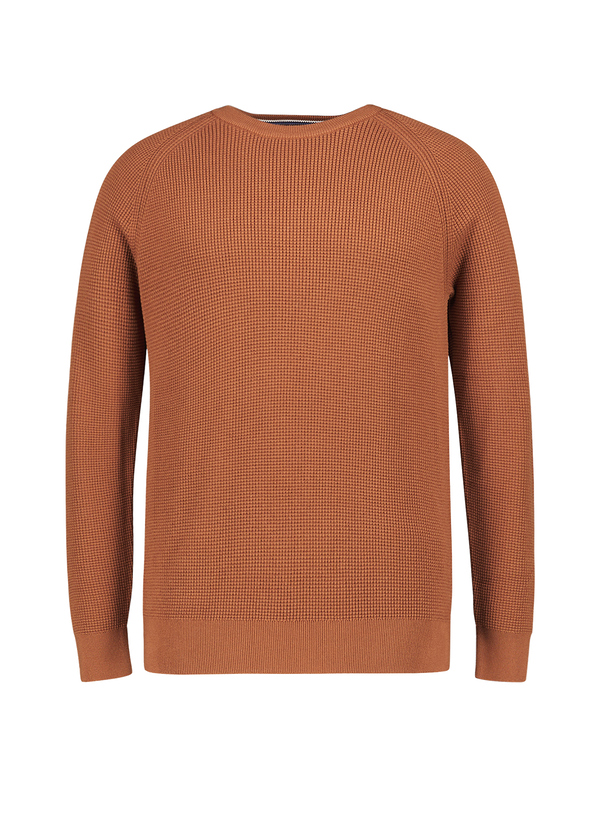 Pullover, Baumwolle, braun strukturiert