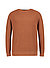 Pullover, Baumwolle, braun strukturiert - braun