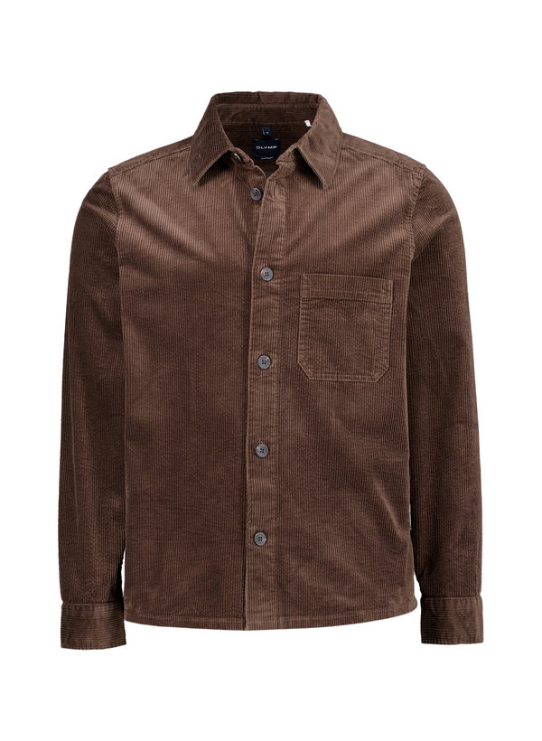 OLYMP Herren Overshirt braun