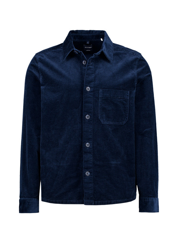 OLYMP Herren Overshirt blau