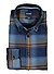 Hemd, Casual, Flanell,, Button-Down, blau-multicolor - blau-multicolor