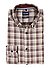 Hemd, Casual, Flanell, Button-Down, braun-beige kariert - braun-beige