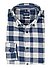 Hemd, Casual, Baumwolle-Lyocell, Button-Down, dunkelblau-blau - dunkelblau-blau