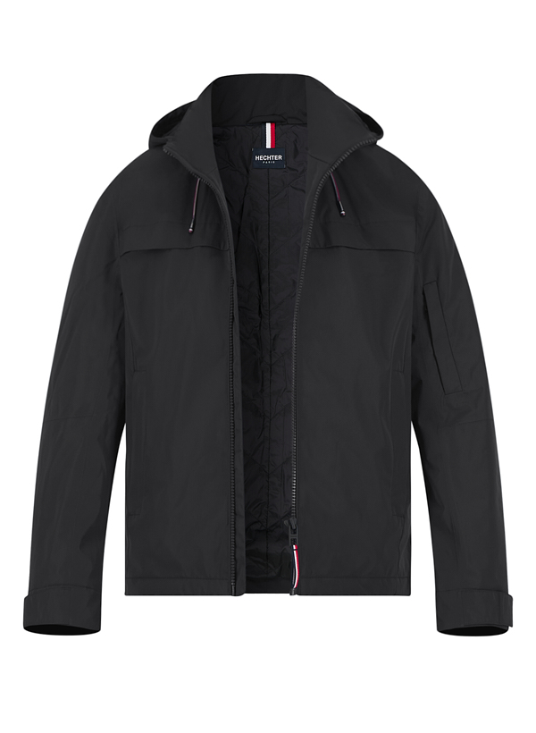 Jacke, Mikrofaser wasserabweisend, schwarz